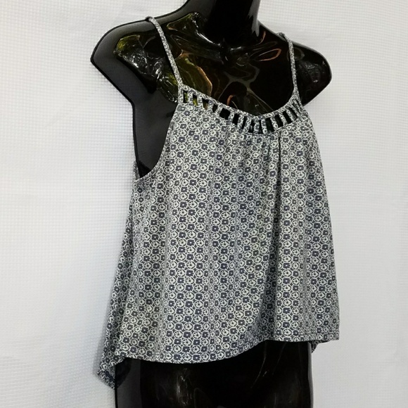 Love Fire Boho Festival Crop Tank Blouse Size S - Picture 4 of 8